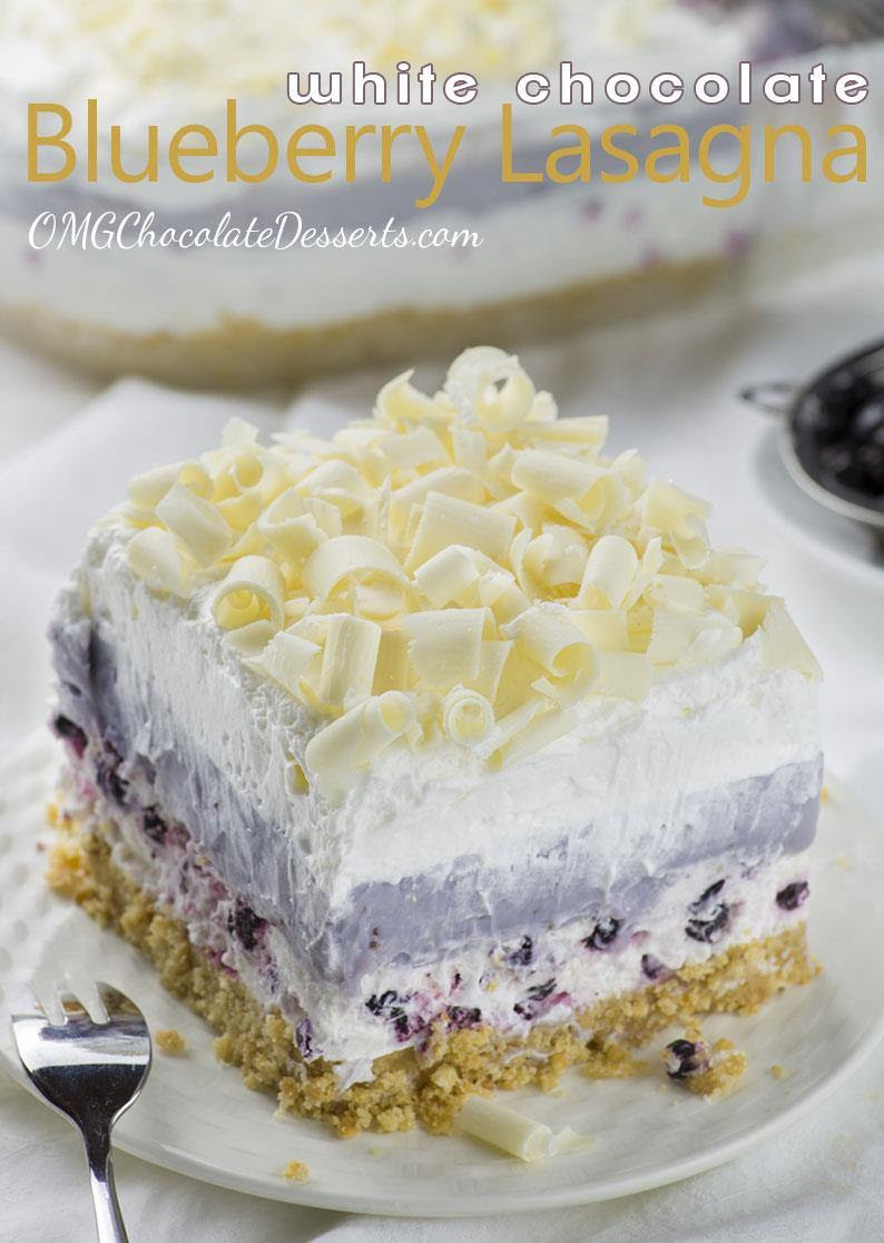 White Chocolate Blueberry Lasagna | Chocolate Dessert ...