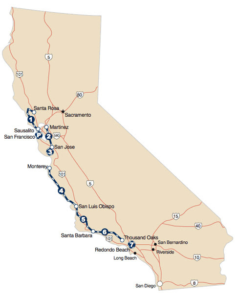 Tour Of California Route Map 2006 Tour of California Photos, Results, Route Details, Maps, Teams