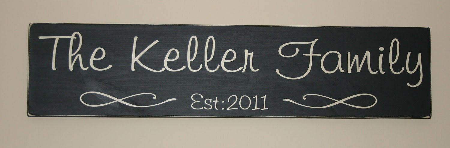 Popular items for family established wood signs on Etsy