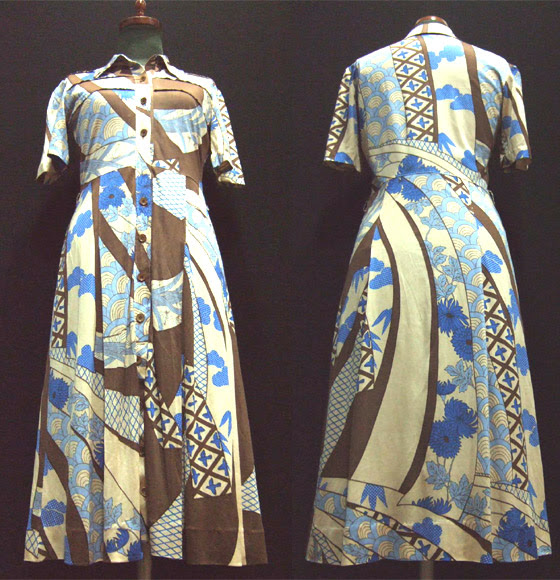 レトロ モダン 大正ロマン 和柄 Hanae Mori ワンピース フルーツポンチョ コレクション フルーツポンチョ