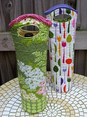 wine bottle bag tutorial