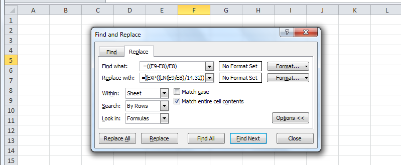 Find And Replace Macro Excel