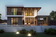 Amazing Ideas! 2 Story Modern Flat Roof Houses, House Plan Model