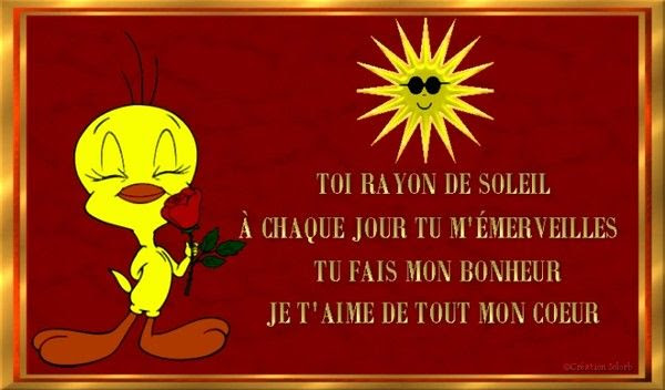 Tweety Pensee Rayon De Soleil