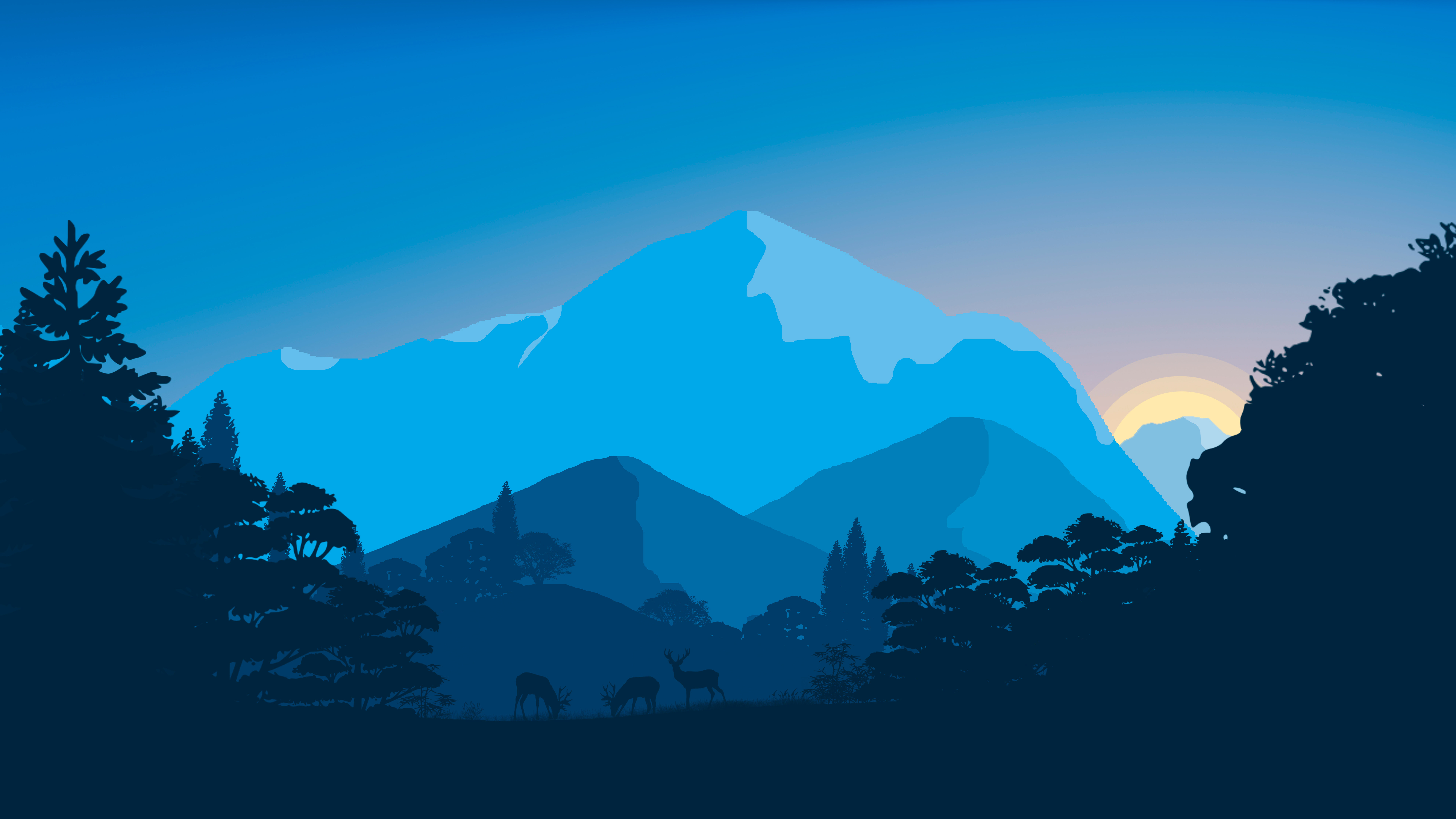 Sunset In The Forest 8k, HD Nature, 4k Wallpapers, Images, Backgrounds, Photos and Pictures
