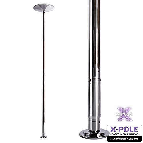 X-Pole Xpert Portable Removable Exercise Fitness Dance Pole Stripper Spinning Dancing Pole Set, 9 Feet, 45mm