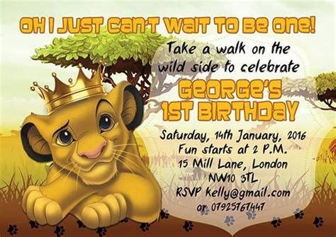  downloadableprintable personalised the lion king children etsy