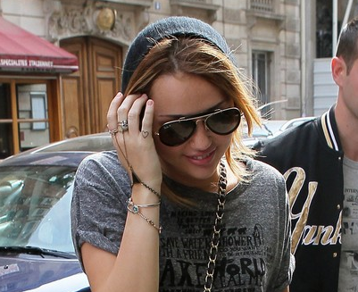 Miley cute heart tattoo