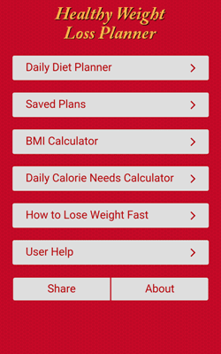 health weight loss diet plan & calorie counter number