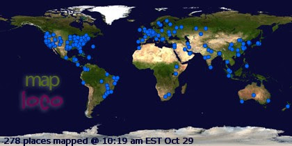 Profile Visitor Map - Click to view visits