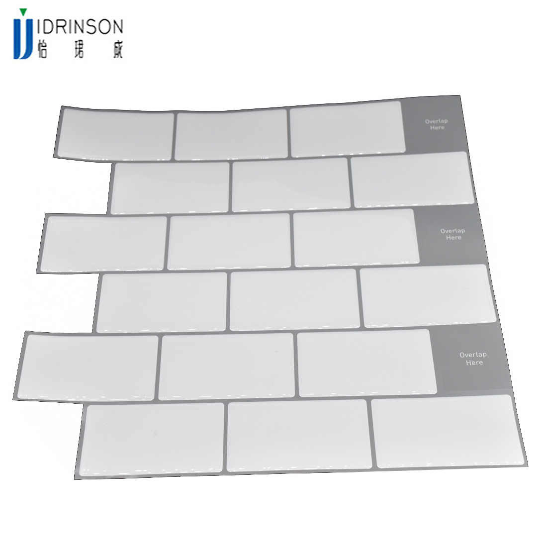 5 ピース バッグ白大抗タイル自己粘着 3d壁紙diyキッチンバスルーム