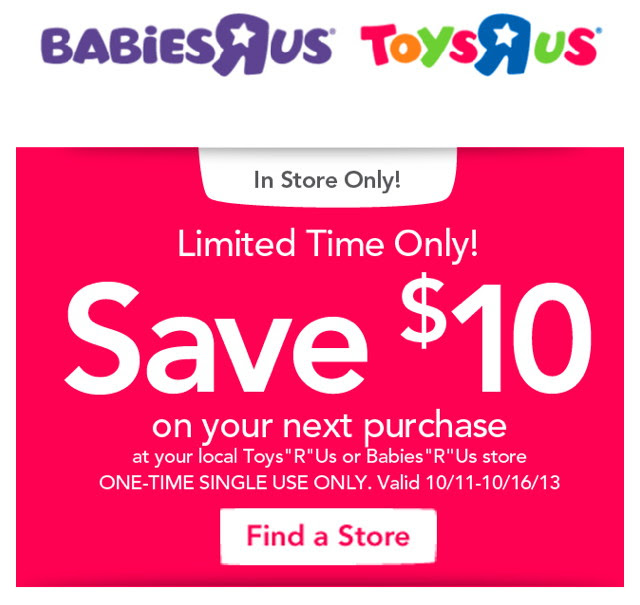 Save $10.00 on Almost Any Purchase at Toys R Us! - The Krazy Coupon Lady