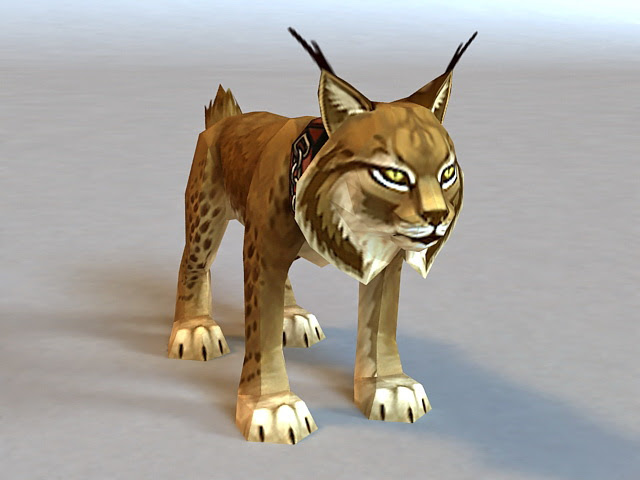 Leopard Cat  Rigged 3d  model  3ds Max files free  download  