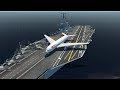 Landing HUGE Planes On An Aircraft Carrier