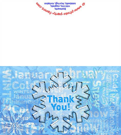  free printable winter thank you cards printable templates