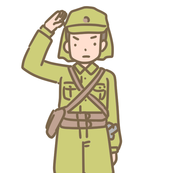 日本兵のイラスト かわいいフリー素材が無料のイラストレイン