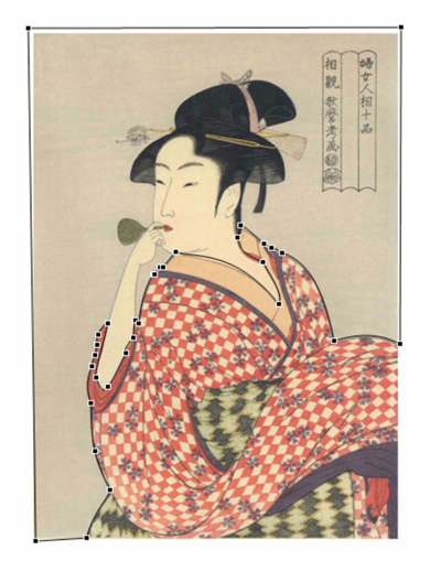 多色で構成された背景の透明化 - エクセル アート 横町