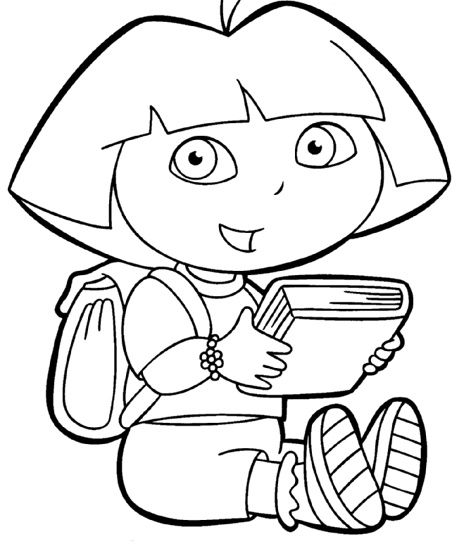 dora the explorer coloring pages  clip art library