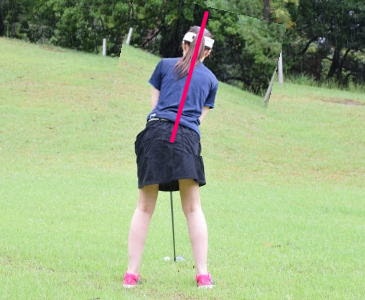 フックとスライスはゴルフの背中を気にして一挙解決 スイング練習方法 ゴルフ上達体感サイト ゴルフの壁を越えてスコアアップだ