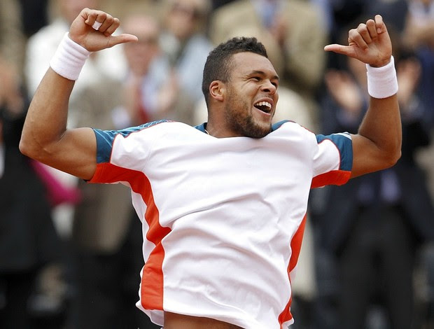 Jo-Wilfried Tsonga tênis Roland Garros oitavas (Foto: Reuters)
