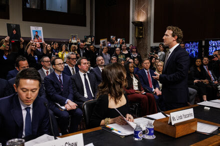 ‘Your Product Is Killing People’: Tech Leaders Denounced Over Child Safety Cecilia Kang and David McCabe