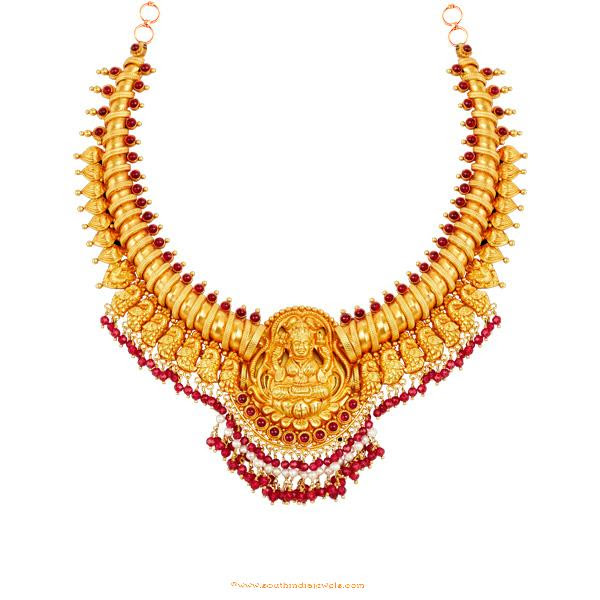 22K Gold Antique Necklace From Lalitha Jewellery ~ South ...