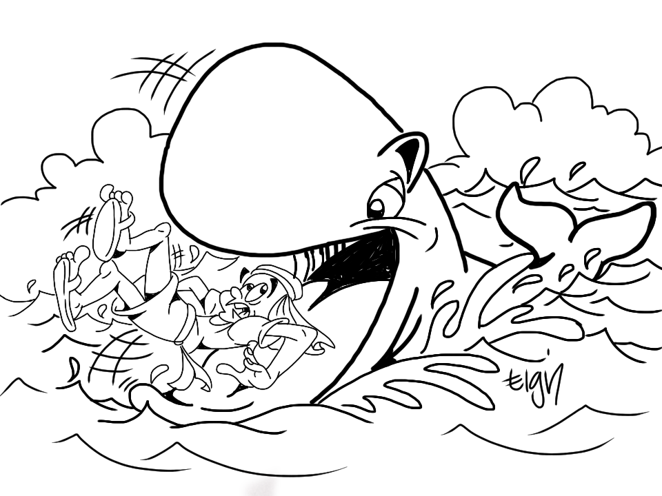 Free Jonah And The Whale Bible Story Coloring Pages Download Free