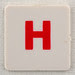 hangman tile red letter H