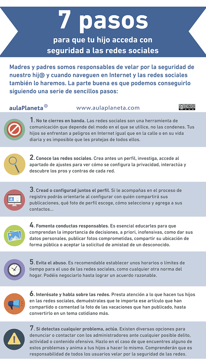 7 pasos para que tu hijo acceda con seguridad a Redes Sociales