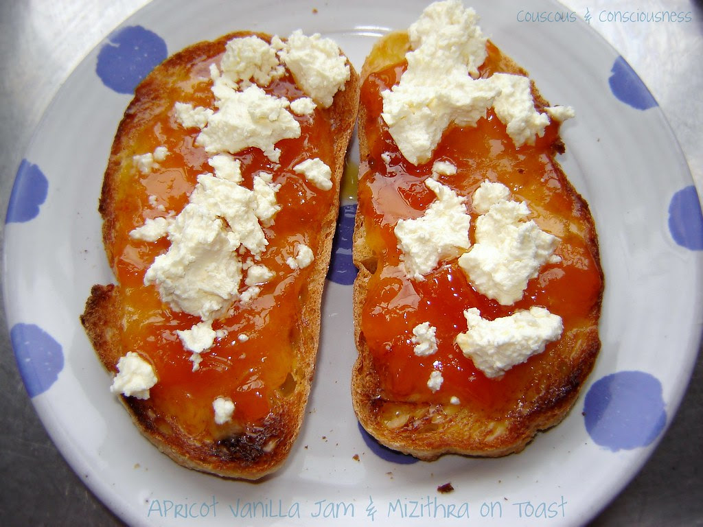 Apricot Jam with Mizithra
