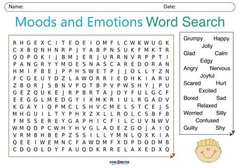 The remaining 13 letters spell an additional word. printable feelings and emotions word search cool2bkids