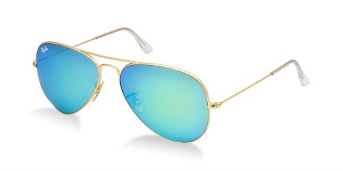 Ray Ban RB3025 Large Aviator Sunglasses - 112/19 Gold (Green Mirror Lens) - 58mm
