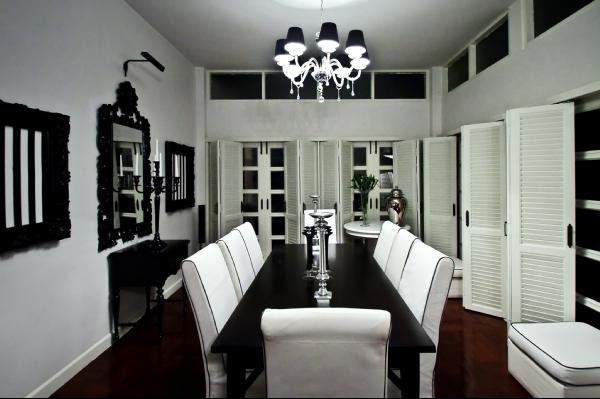 Dining Rooms Black And White Interior Design Ideas