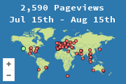 Locations of visitors to this page