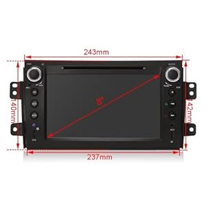 Good price for  Rupse For Suzuki SX4 8 Inch DVD GPS Navigation Player tooth iPod w/ Digital Touch Screen Monitor