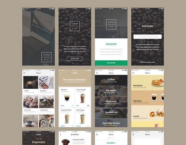 ecommerce kit 30 Free mobile UI kits for Photoshop and Sketch