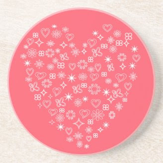 Heart Design Coaster