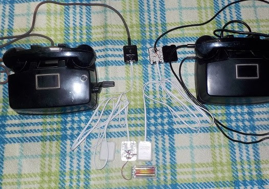 黒電話で遊ぼう ハンドル式黒電話