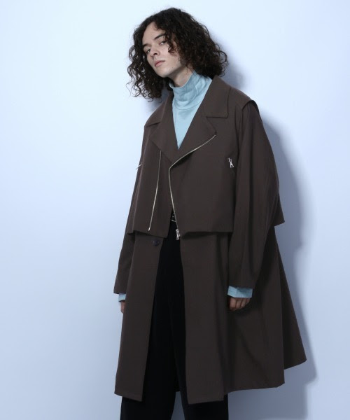 Hare ハレ のチェスターコート 2wayレイヤードコート Hare 5979 を購入できます Hare ジャケット アウター2wayレイヤードコート Hare チェスターコート Hare ハレ のファッション ファッションの大好評