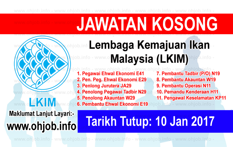 Jawatan Kerja Kosong Lembaga Kemajuan Ikan Malaysia (LKIM) logo www.ohjob.info januari 2017