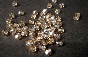 Swarovski Crystal Golden Shadow Beads