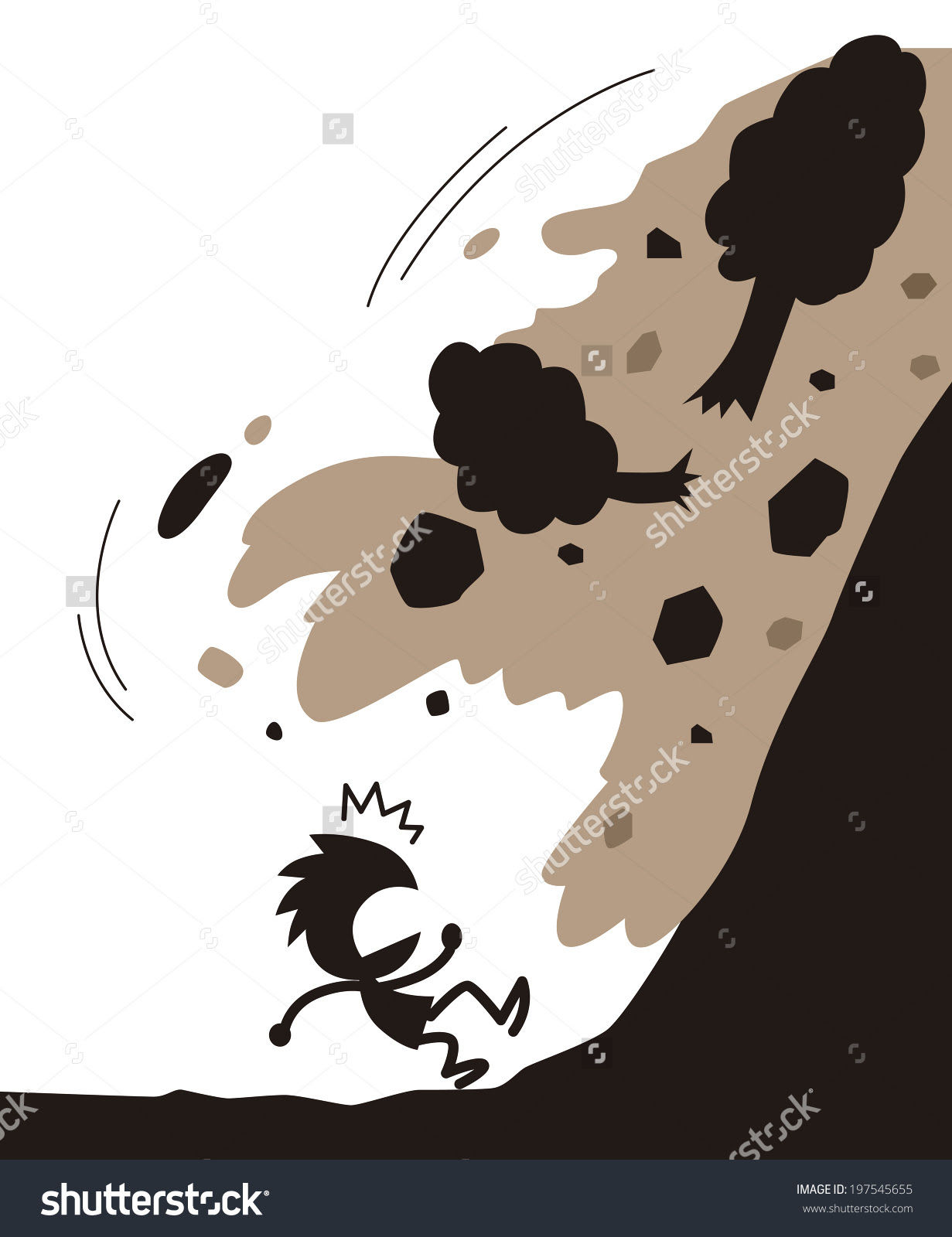 Landslide clipart - Clipground