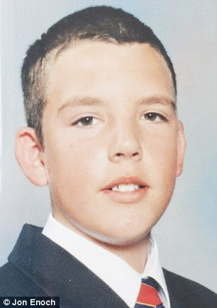 Painfully poignant: Of her many photos of Matthew, this one reminds Melanie the most of his bright future - now tragically lost