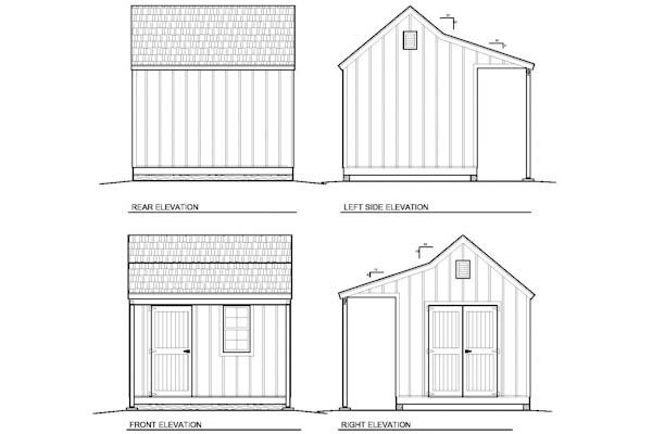 10x12 Shed Plans With Porch | Cape Cod Shed | New England Shed ...