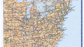 Road Map Of Eastern Usa