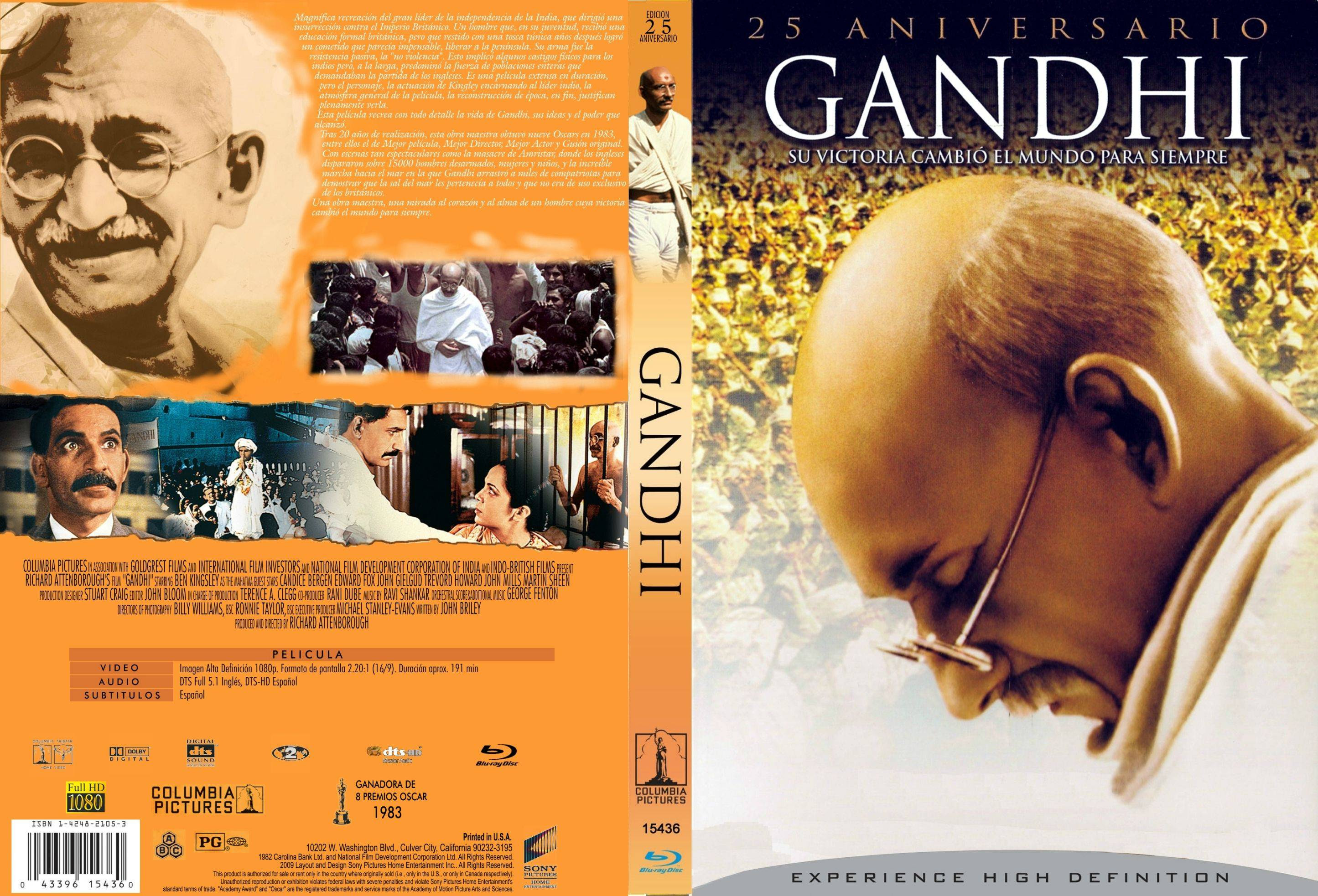 Gandhi (1985) DvD FULL - Latino - Inglés - Subtítulos  