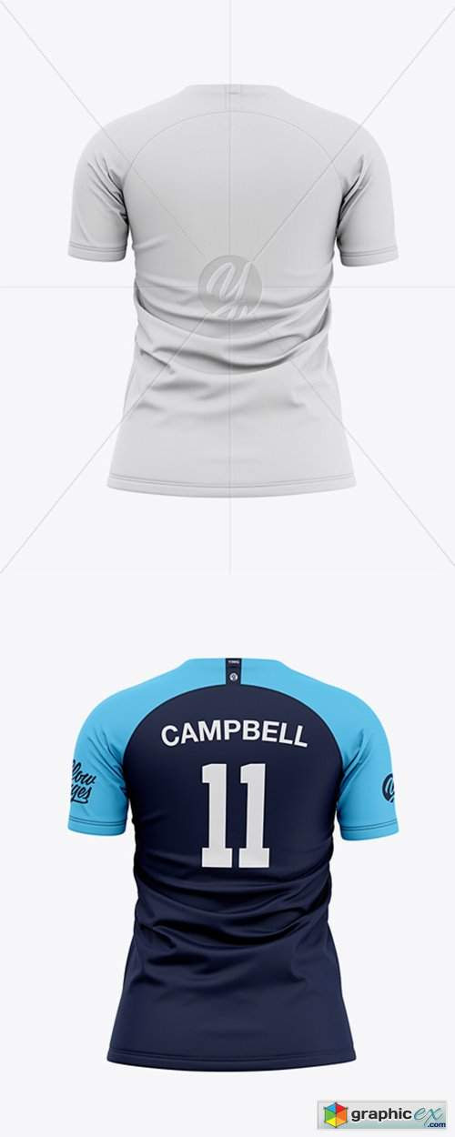 Download Women's Soccer Jersey Mockup - Back View 41704 » Free ...