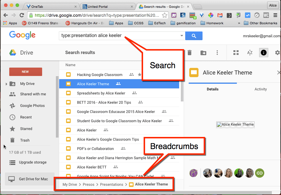 Google Drive: Locate That File in the Breadcrumbs ...