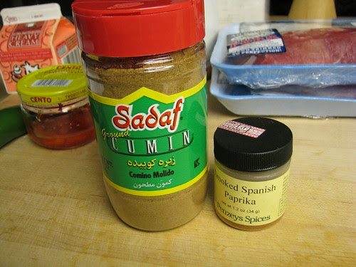 cumin and paprika