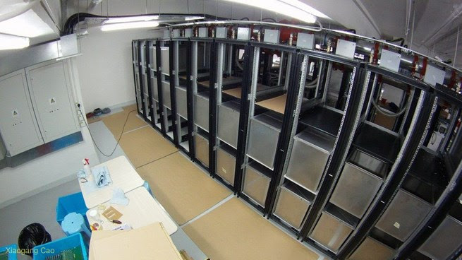 Bitcoin mining room